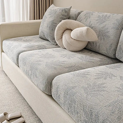 All-Season Elastic Chenille Couch Cover - Anti-Scratch, Full-Coverage Protection