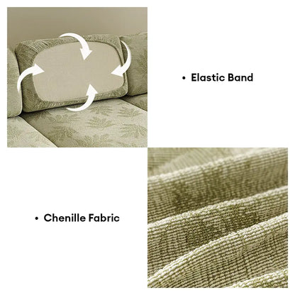 All-Season Elastic Chenille Couch Cover - Anti-Scratch, Full-Coverage Protection
