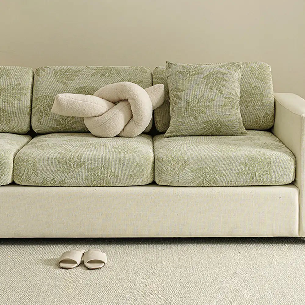 All-Season Elastic Chenille Couch Cover - Anti-Scratch, Full-Coverage Protection