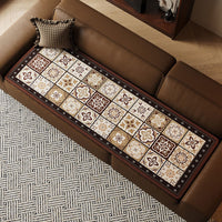 Elegant Bohemian Ice-Silk Breathable Couch Cover - Lightweight, Luxurious Protection for Your Sofa