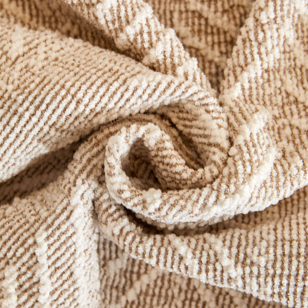 Herringbone Chenille Anti-Slip Couch Cover - Magic-Fit, Easy-Install Sofa Protector