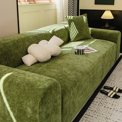 Herringbone Full-Coverage Armchair Protector – Soft, Scratch-Resistant Sofa Cover with Elastic Fit