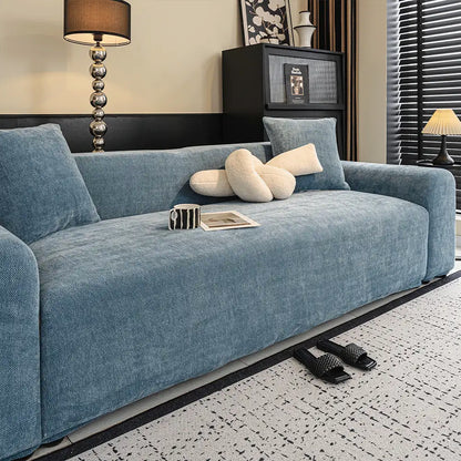 Herringbone Full-Coverage Armchair Protector – Soft, Scratch-Resistant Sofa Cover with Elastic Fit