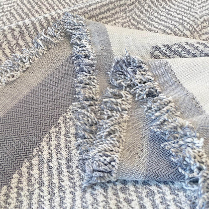 Cozy Herringbone Chenille Throw with Fringe – Plush Couch Cover for Ultimate Comfort