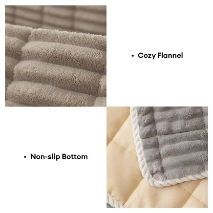 One-Piece Cozy Flannel Sofa Cover - Non-Slip Protection for Your Sofa