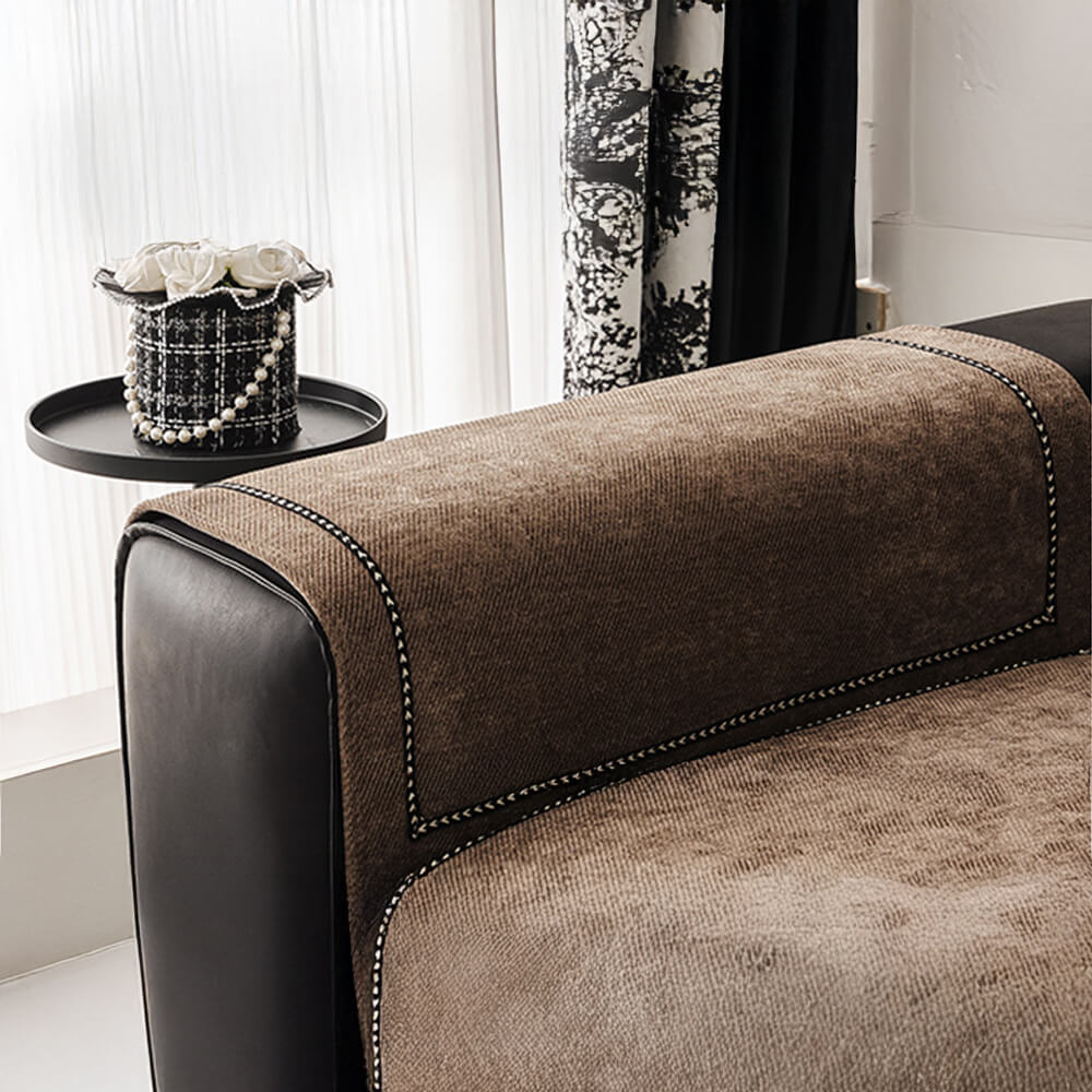 Elegant Modern Jacquard Chenille Couch Cover — Heavyweight & Non-Slip