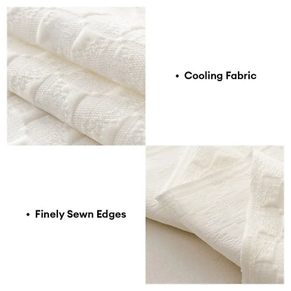 Cooling Textured Ice Silk Sofa Blanket – Skin-Friendly, Breathable, Washable Couch Cover
