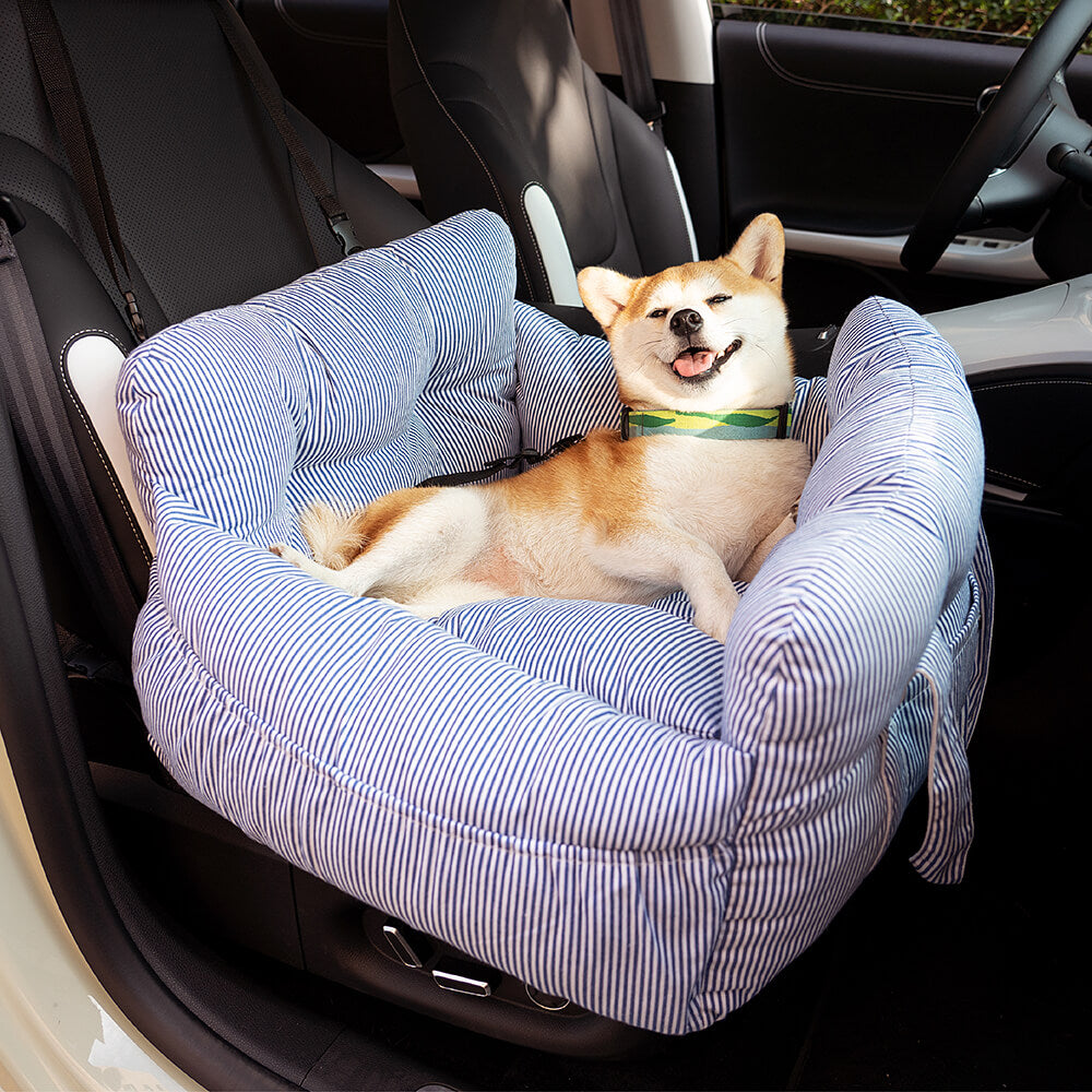 Dog Car Seat Bed | Portable Travel Safety Booster for Small & Medium Dogs