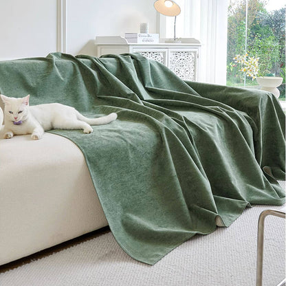 Premium Soft Waterproof Couch Throw Cover — Scratch-Resistant & Non-Linting