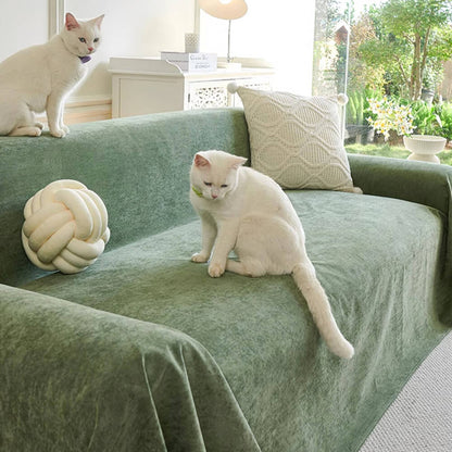 Luxuriously Soft, Waterproof Armchair Cover — Scratch-Resistant, Non-Linting Throw Slipcover