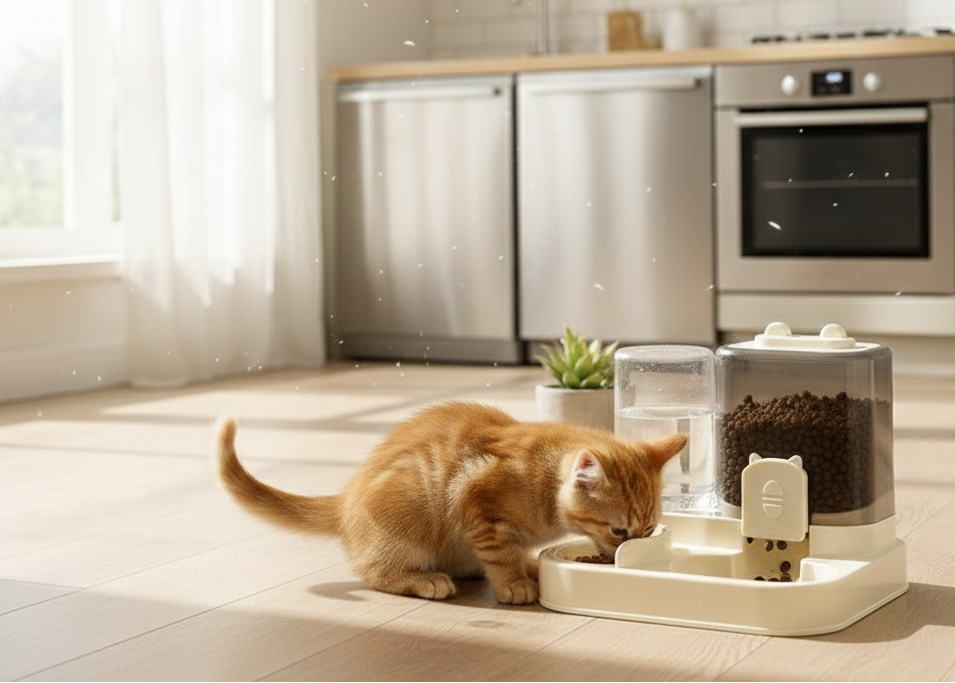 The Ultimate 2-in-1 Automatic Gravity Food & Water Dispenser