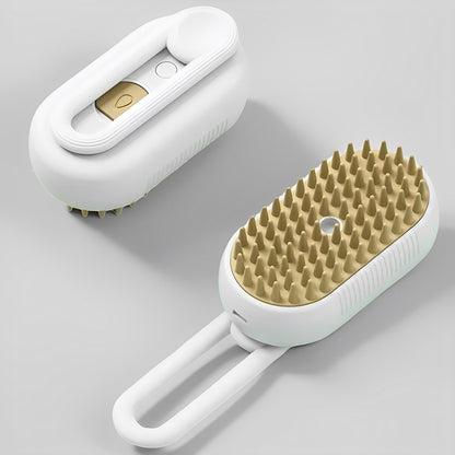 3-in-1 Dog Steam Brush | Gentle Grooming & Deshedding Care