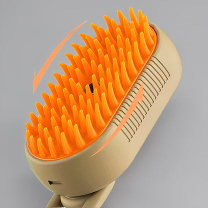 3-in-1 Dog Steam Brush | Gentle Grooming & Deshedding Care