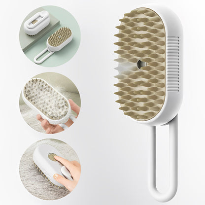 3-in-1 Dog Steam Brush | Gentle Grooming & Deshedding Care
