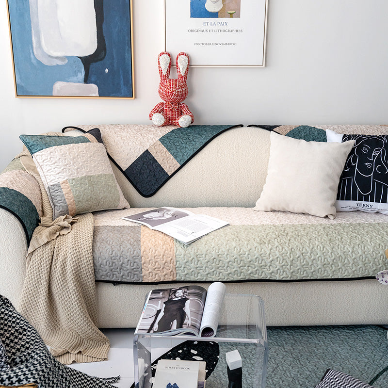 Luxurious Lightweight Cotton Sofa Cover – Anti-Scratch Protective Couch Cover for Furniture