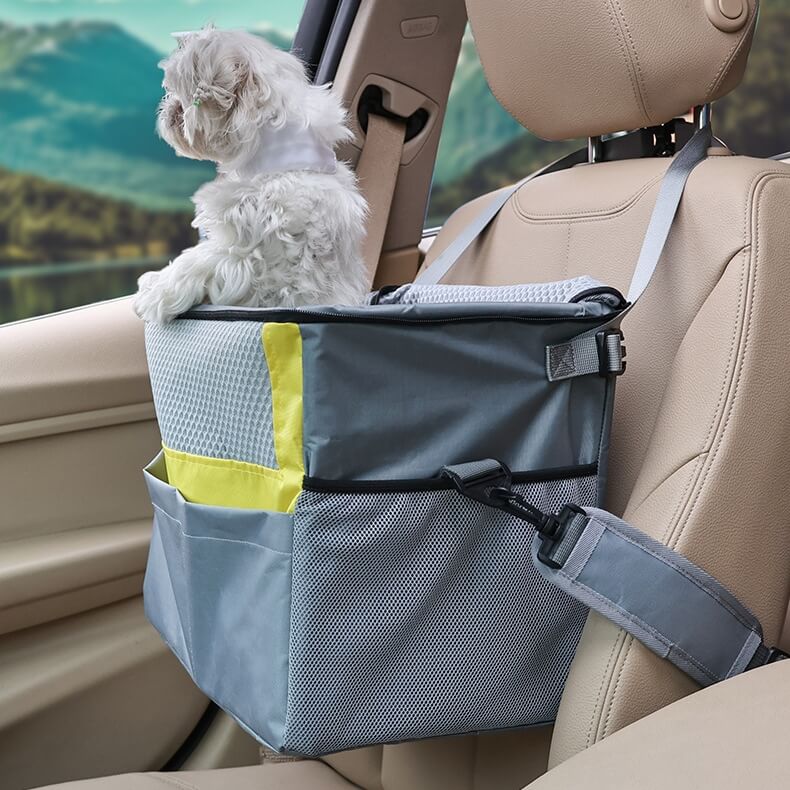 3-in-1 Dog Bike Basket – Removable Pet Carrier with Safety Buckle
