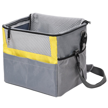 3-in-1 Dog Bike Basket – Removable Pet Carrier with Safety Buckle