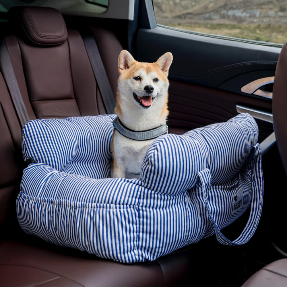 Dog Car Seat Bed | Portable Travel Safety Booster for Small & Medium Dogs