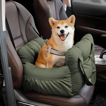 Dog Car Seat Bed | Portable Travel Safety Booster for Small & Medium Dogs