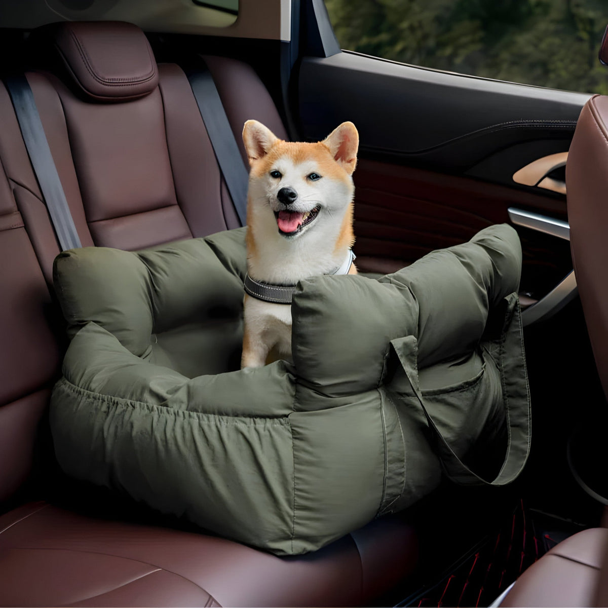 Dog Car Seat Bed | Portable Travel Safety Booster for Small & Medium Dogs