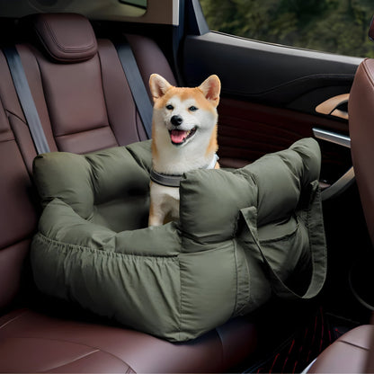 Dog Car Seat Bed | Portable Travel Safety Booster for Small & Medium Dogs