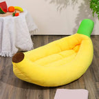 Banana Dog Bed | Washable Plush Anti-Slip Pet Bed for Large Dogs