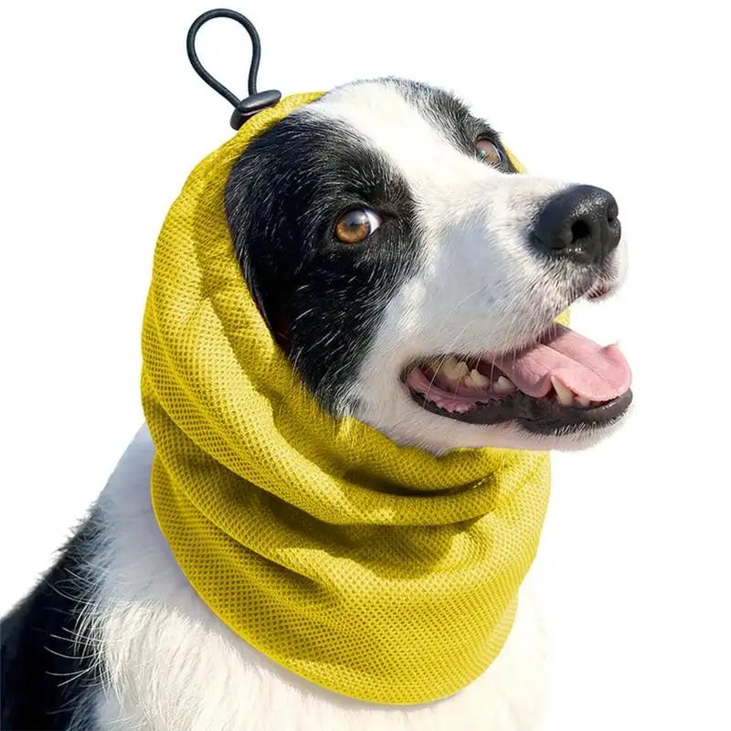 Dog Ear Cover for Grooming & Drying – Calming Dog Hood with Hearing Protection
