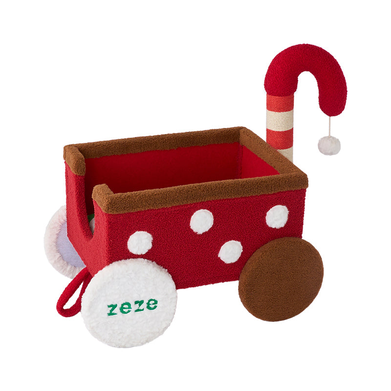 Christmas Reindeer Train Cat Tree