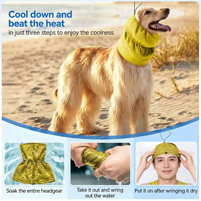 Dog Ear Cover for Grooming & Drying – Calming Dog Hood with Hearing Protection