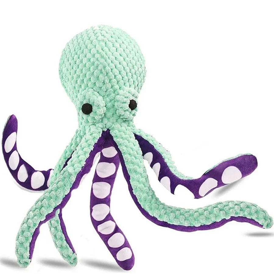 Calming Dog Plush Toy Octopus – Soft Squeaky Anxiety Relief Toy for Dogs