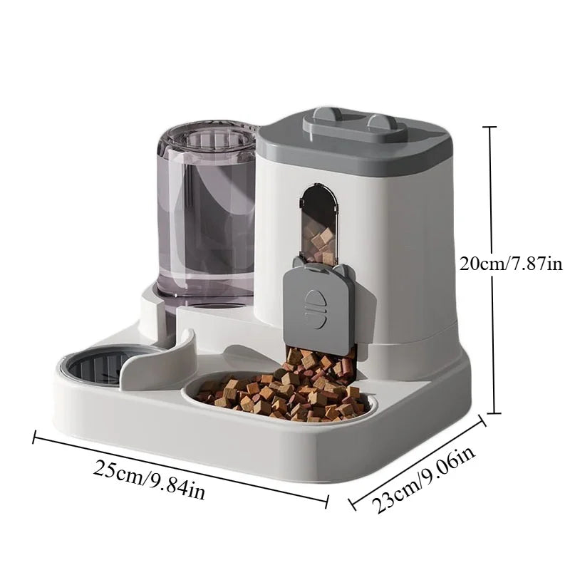 The Ultimate 2-in-1 Automatic Gravity Food & Water Dispenser
