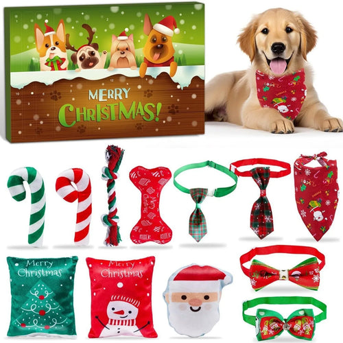 12-Day Dog Advent Calendar | Christmas Toy & Treat Gift Set for Dogs
