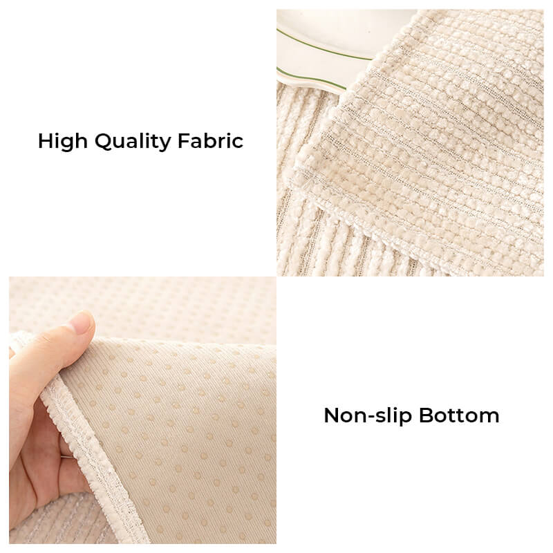 Elegant Solid-Color Chenille Outdoor Couch Cover - Scratch-Resistant, Protective Cover for Patio Furniture