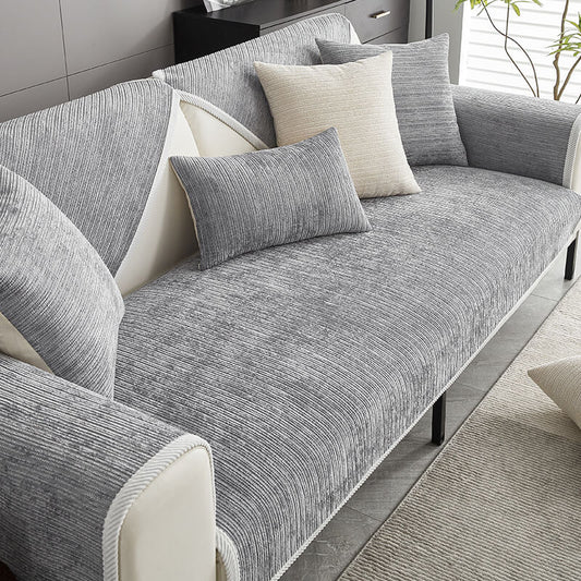 Water Resistant Antimicrobial Chenille Couch Cover – Scratch-Resistant & Easy-Care