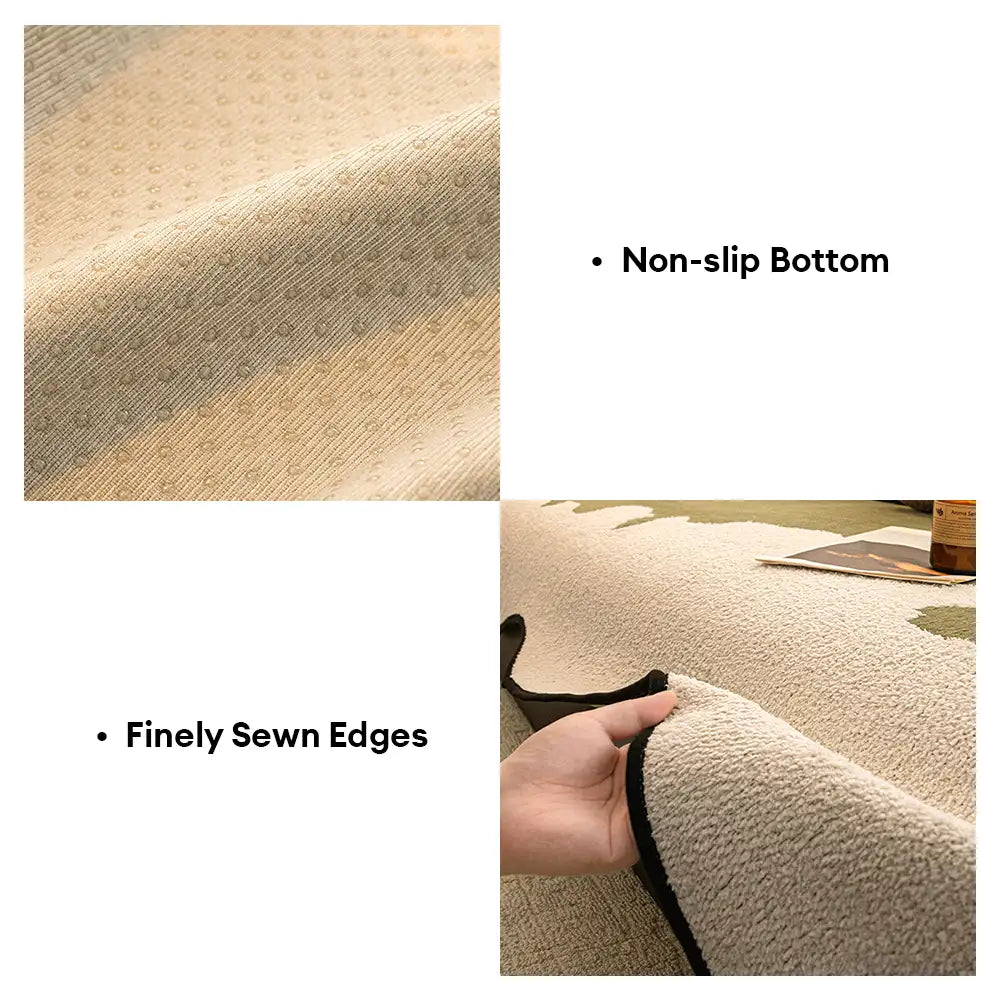Chic Irregular-Contrast Chenille Couch Cover — Scratch-Resistant & Non-Slip
