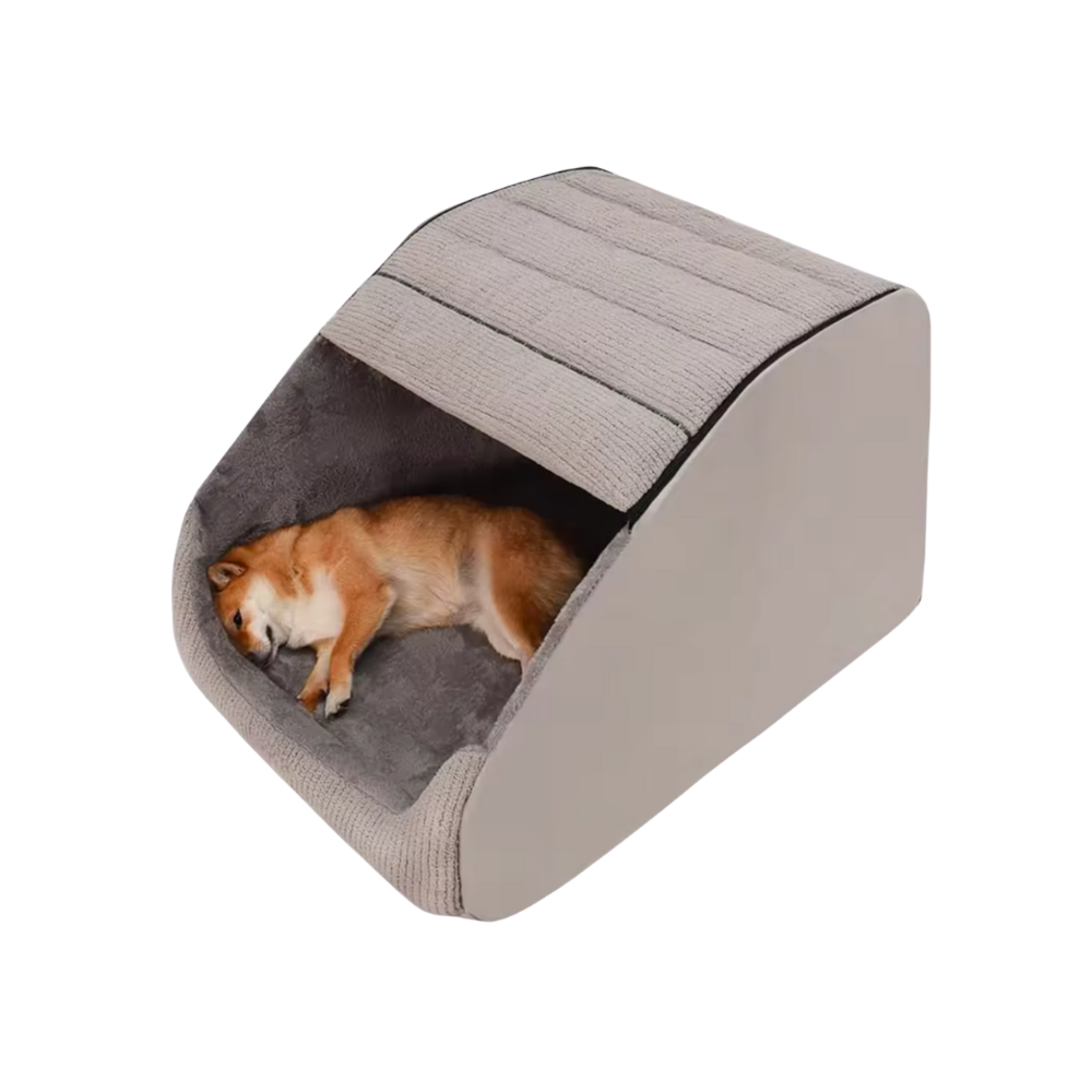 Dog Cave Bed | Washable Enclosed Pet House for Small & Medium Dogs