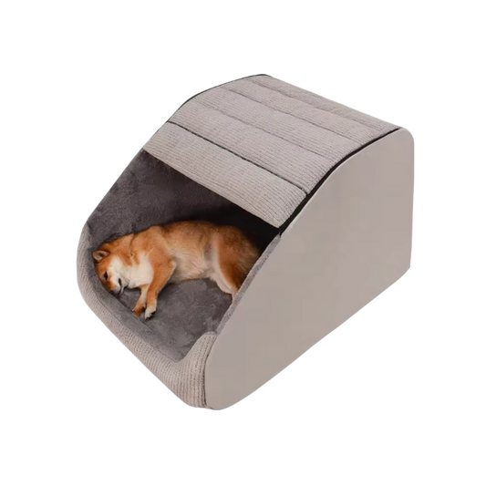 Dog Cave Bed | Washable Enclosed Pet House for Small & Medium Dogs