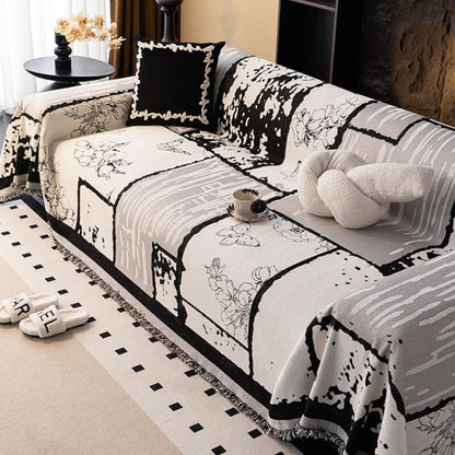 Vintage Chenille Sofa Protector - Scratch-Resistant Couch Cover Throw for Stylish, Durable Protection