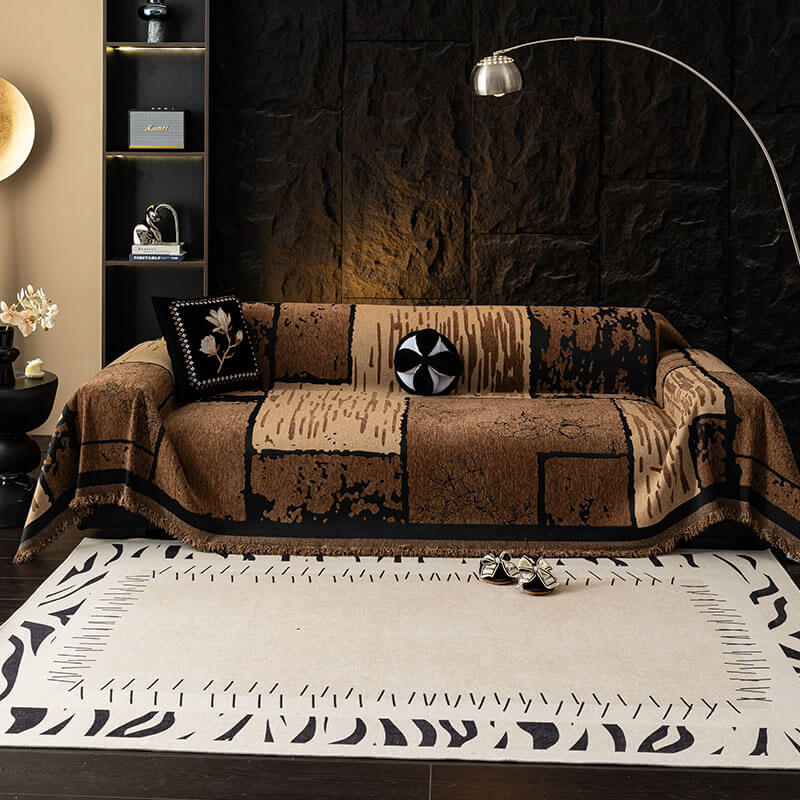 Vintage Chenille Sofa Protector - Scratch-Resistant Couch Cover Throw for Stylish, Durable Protection