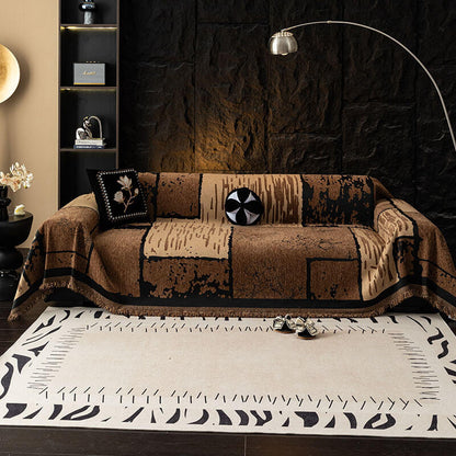 Vintage Chenille Sofa Protector - Scratch-Resistant Couch Cover Throw for Stylish, Durable Protection