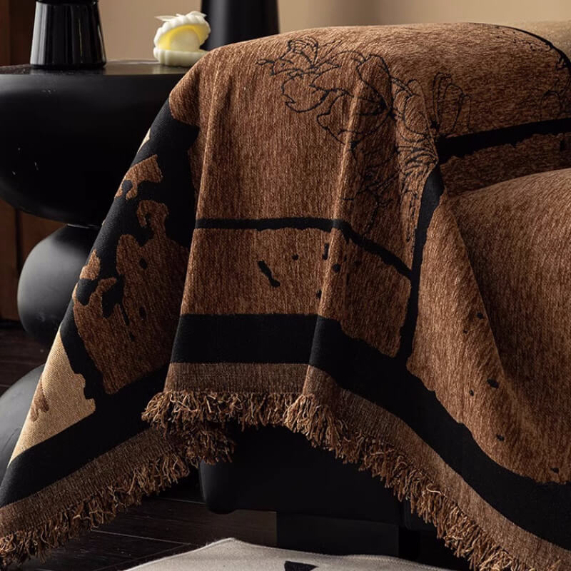 Vintage Chenille Sofa Protector - Scratch-Resistant Couch Cover Throw for Stylish, Durable Protection