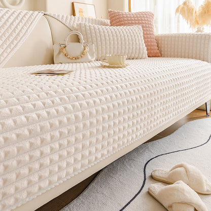 Cozy Flannel Sofa Protector – Pet-Friendly Couch Cover