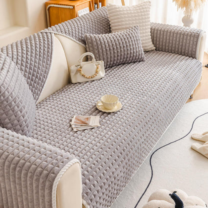 Cozy Flannel Sofa Protector – Pet-Friendly Couch Cover