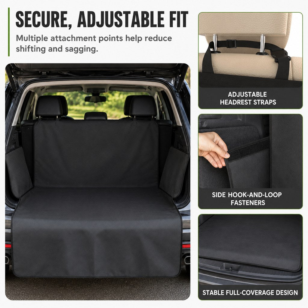 Dog Cargo Liner for SUVs with Bumper Flap for Muddy Trips