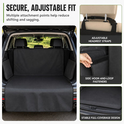 Dog Cargo Liner for SUVs with Bumper Flap for Muddy Trips
