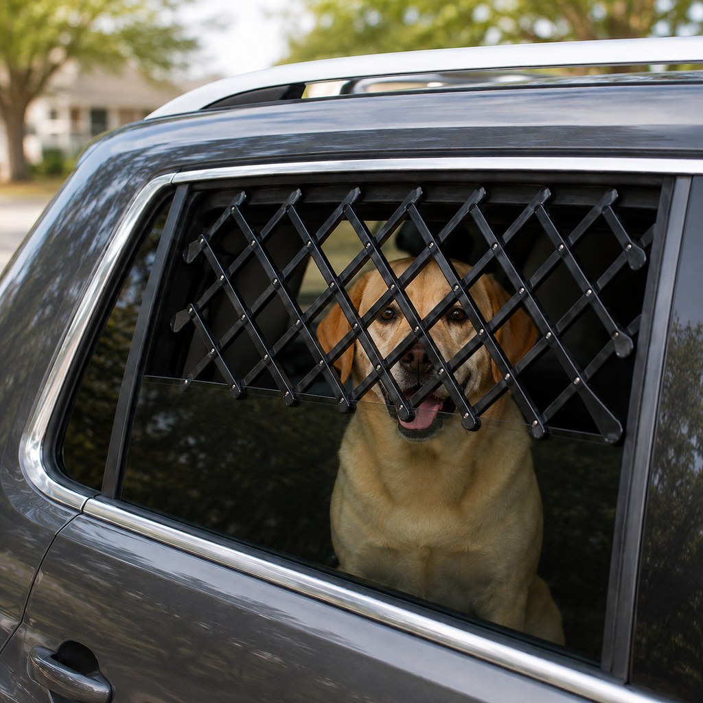 Dog Window Guard for Car, Expandable Rear Window Barrier
