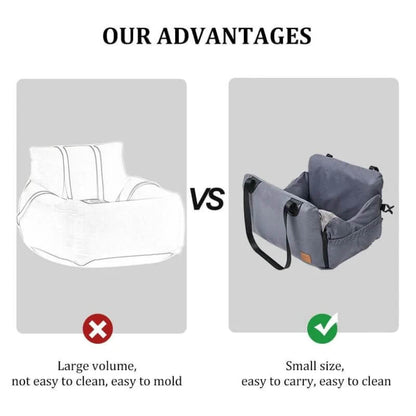 3-in-1 Dog Car Seat – Waterproof Booster Seat with Safety Belt