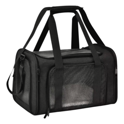 Airline Approved Dog Travel Carrier | Foldable Pet Bag with Breathable Mesh & Safety Clip