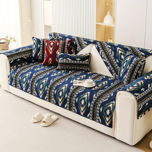 Couch Cover - Chic Snow Chenille Sofa Slipcover