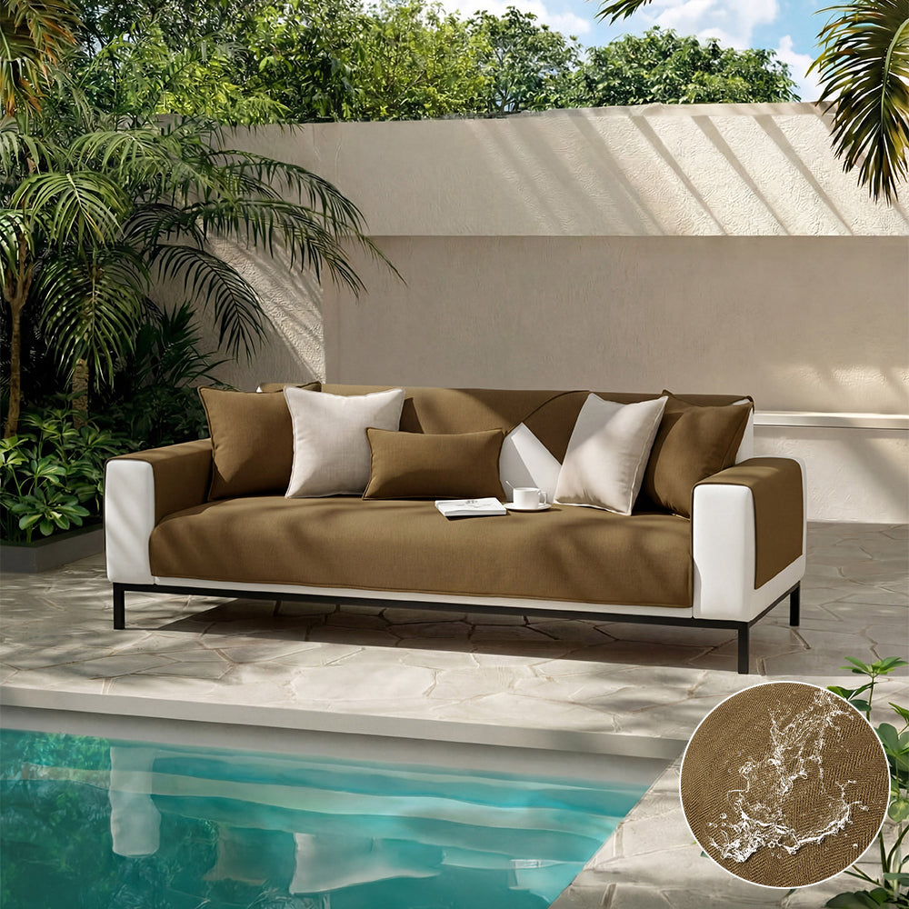 All-Season Waterproof Outdoor Couch Cover - Stain-Resistant & Durable
